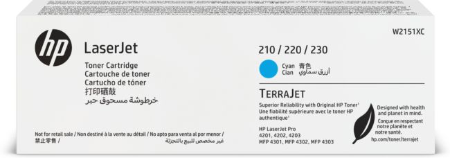 ORIGINAL HP toner ciano W2151XC - HP - 195122214142