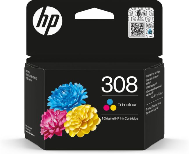 ORIGINAL HP Cartuccia d'inchiostro differenti colori 7FP20UE 308 ~120 Seiten Cartuccia di inchiostro in tricromia originale HP 308 - HP - 196786390357