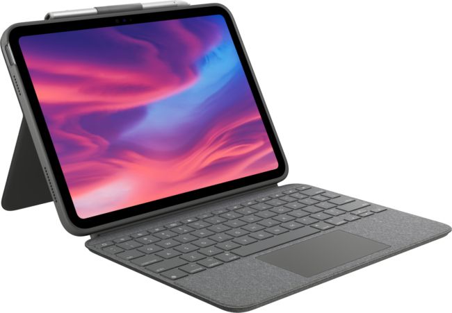 ORIGINAL Logitech Accessori per computer Grigio 920-011435 Combo Touch für iPad - Logitech - 5099206107601