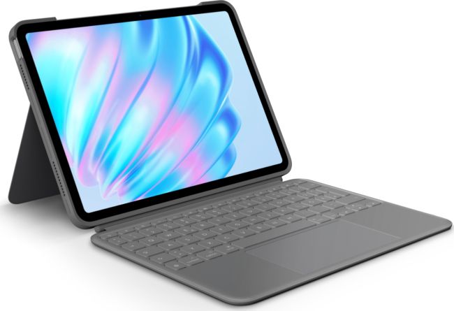 ORIGINAL Logitech Accessori per computer Grigio 920-012629 Combo Touch für iPad Air 11 f/ iPad Air 11-inch (M2), Qwertz, Smart Connector, 189 x 15.1 x 252 mm, 495 g - Logitech - 5099206121942