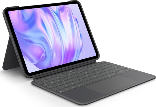 ORIGINAL Logitech Accessori per computer graphite 920-012770 Combo Touch für iPad Pro 11 f/ iPad Pro 11-inch (M4), Qwertz, Smart Connector, 189.4 x 13.5 x 254.1 mm, 474 g - Logitech - 5099206123113