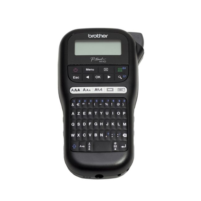 ORIGINAL Brother stampante nero P-touch H110 PT-H110 Etichettatrice elettronica palmare, design leggero e compatto, display di facile lettura, ideale per casa e ufficio - Brother - 4977766761802
