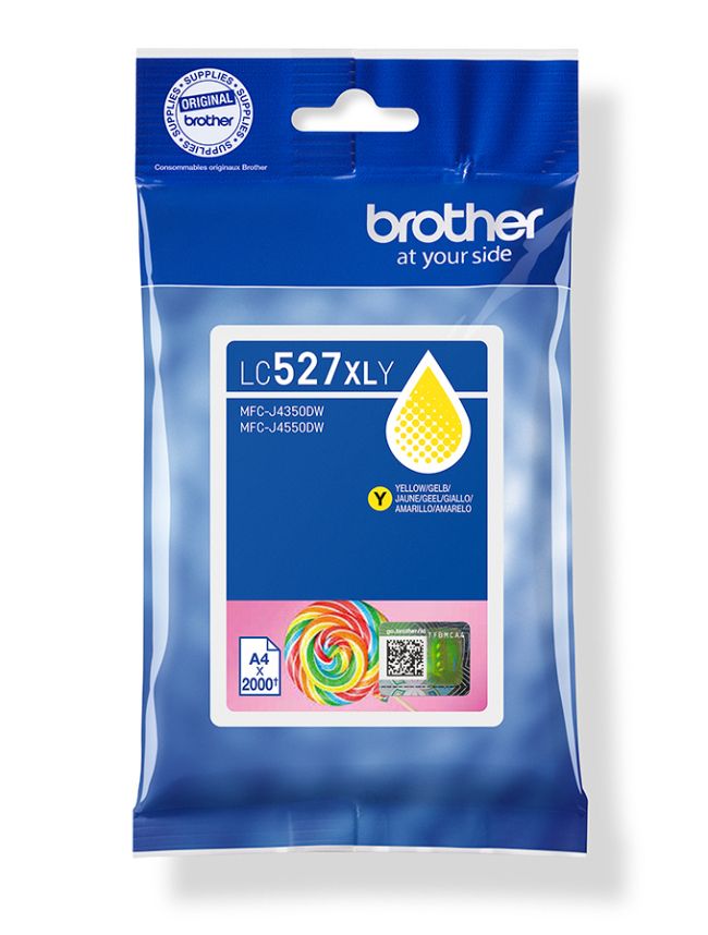 ORIGINAL Brother Cartuccia d'inchiostro giallo LC527XLY LC-527XLY ~2000 Seiten - Brother - 4977766839709