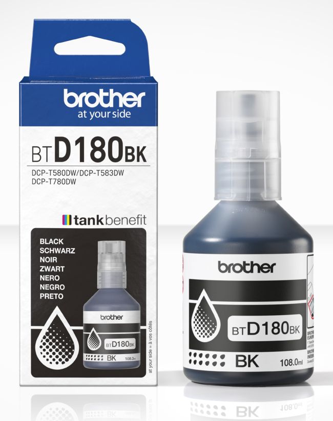 ORIGINAL Brother Cartuccia d'inchiostro nero BTD180BK BTD-180BK ~7500 Seiten 108ml - Brother - 4977766838856
