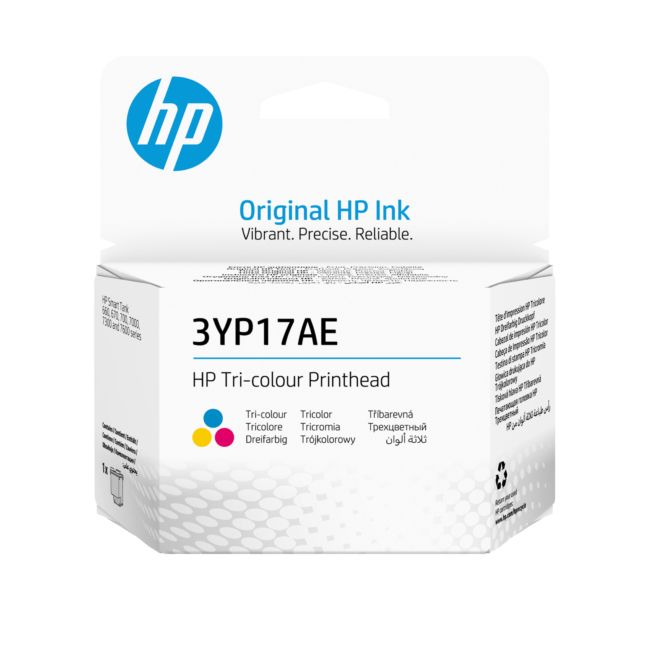 ORIGINAL HP Testina per stampa ciano / magenta / giallo 3YP17AE Testina di stampa in tricromia HP Ink Tank - HP - 195697290589